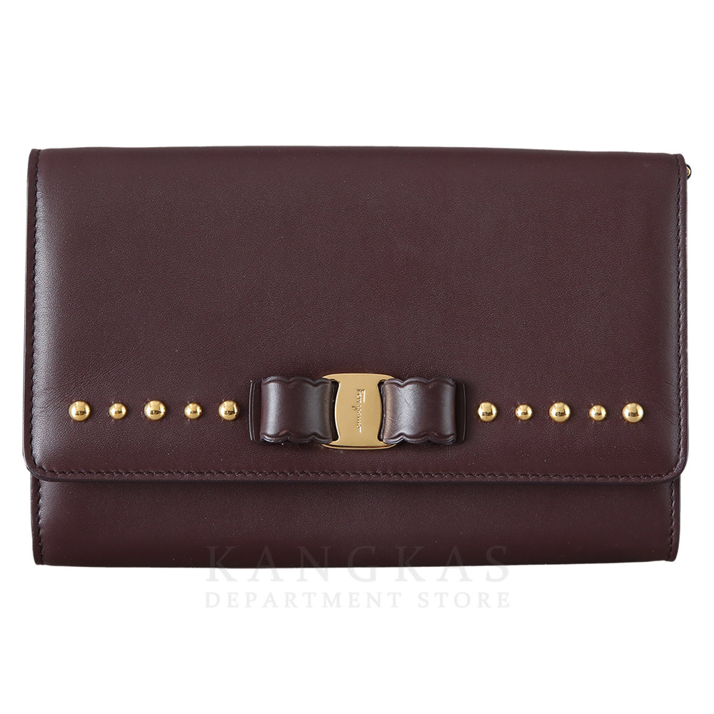 FERRAGAMO(USED)페레가모 간치니 스터드 미니 체인 크로스백